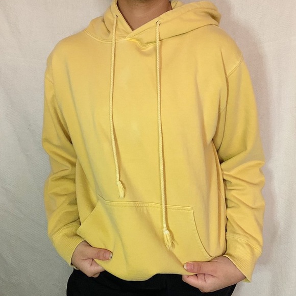 Brandy Melville Tops - John Galt Yellow Hoodie from Pacsun ✨